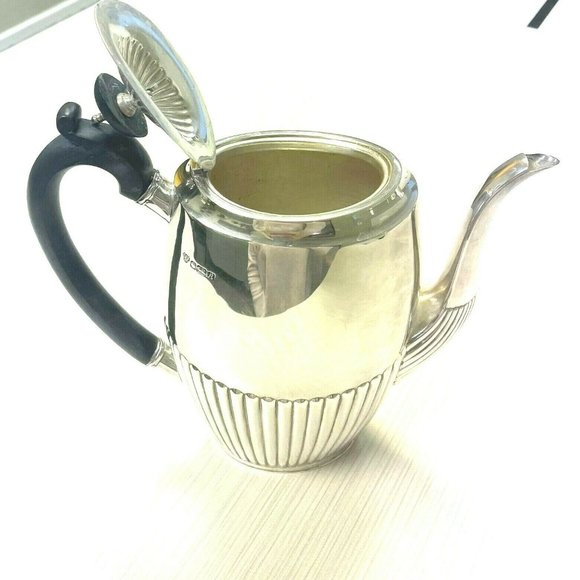 Vintage C.J. Vander Edwardian Style Sterling Silver 4 Piece Coffee/Tea Set - Picture 3 of 6